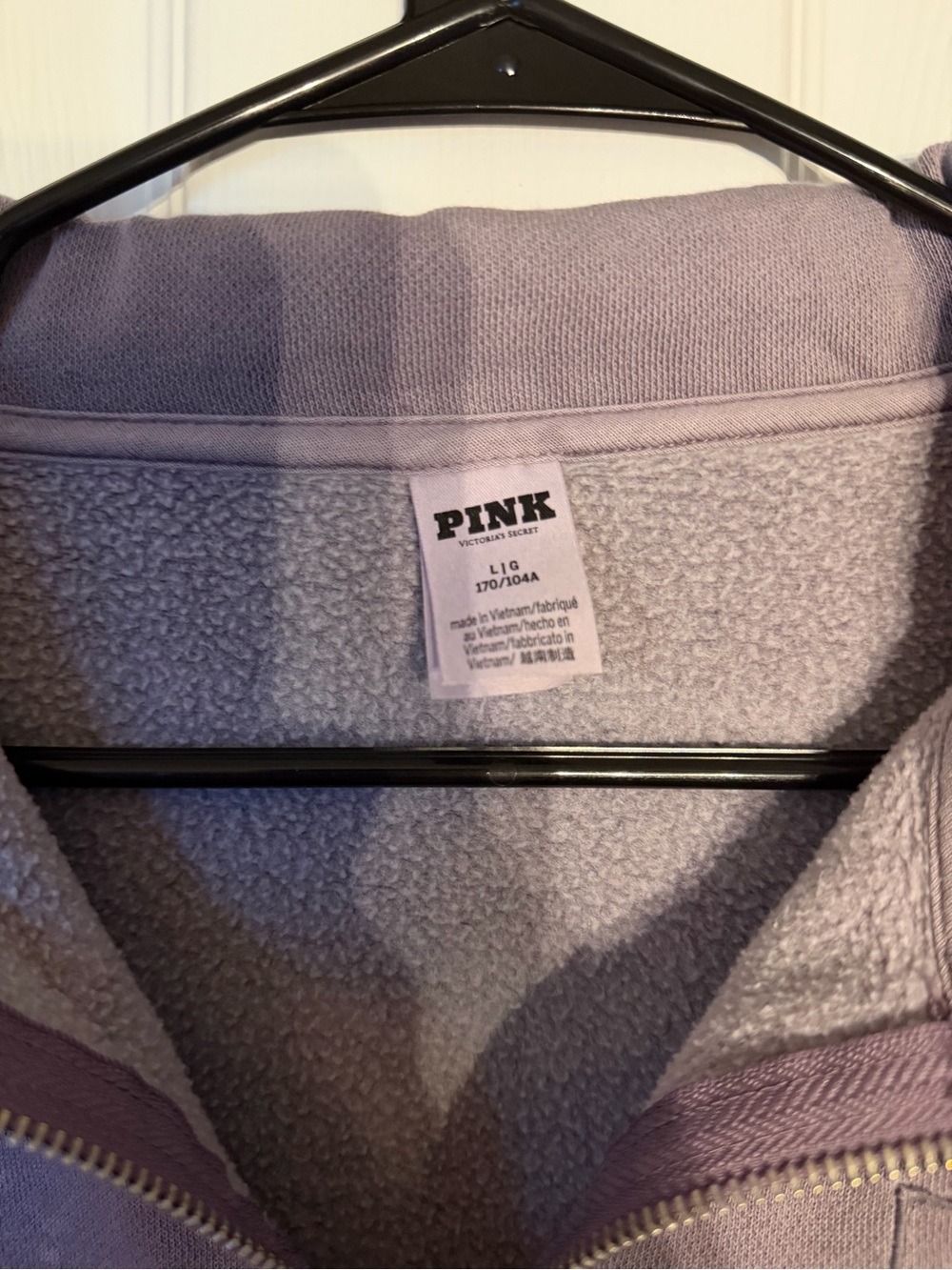 PINK Victoria's Secret Quarter-Zip Sweater in Purple - Picture 4 of 4